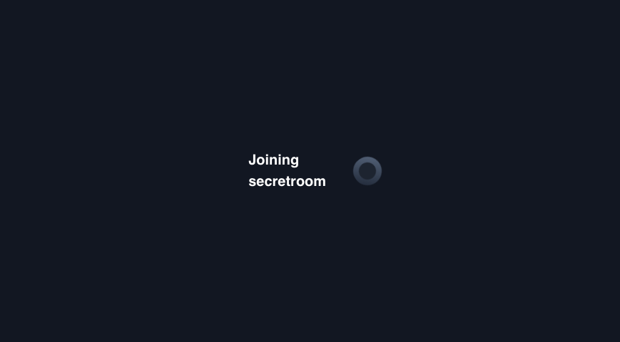 Joining room loading screen